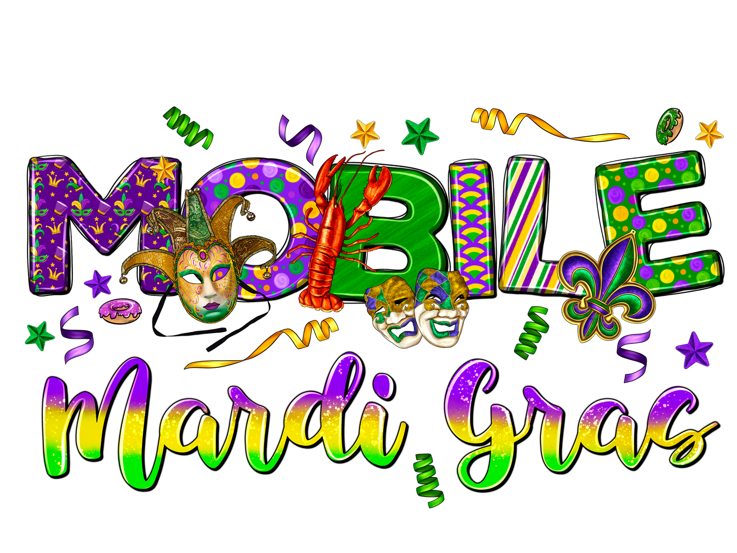 Mardi Gras Tee - Mobile